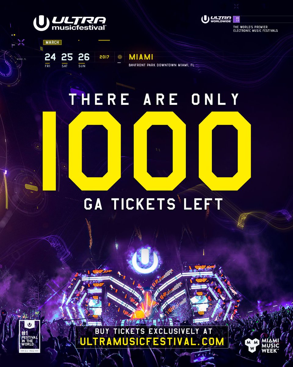 ultra's tweet photo. These are the FINAL general admission tickets for #Ultra2017!! https://t.co/fl2wwPmTtW
