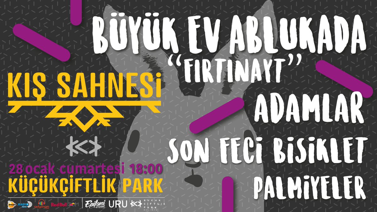 Kış Sahnesi Konserleri İstanbul <a href="/KucukCiftlik/">KüçükÇiftlik Park</a>'te! 30 üniversiteliye çift kişilik bilet hediye! Detaylar için: bit.ly/2iWUiQd