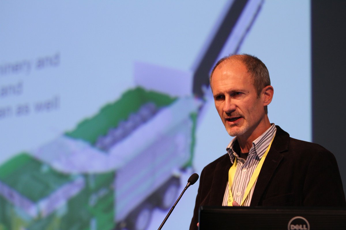 BioenergyIntl's tweet photo. Austria: Andreas Kunter @KomptechAmerica outlines where Komptech sees interest 4 #wood #biomass eg Japan https://t.co/DHPVOmxnqN #cebc2017 https://t.co/PVCWBaIFLr