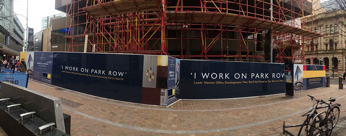 aapmagency's tweet image. Very excited this week to see the installation of the hoarding we've been working on for 7 Park Row, Leeds! #Hoarding #Leeds @SavillsUK