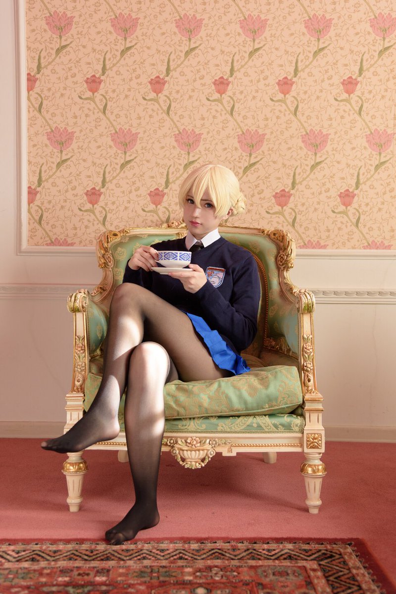 赤木クロ 3月1日近代麻雀に漫画掲載 ガールズアンドパンツァー ダージリン 黒タイツ Photoつっちーさん ガルパン Cosplay コスプレ 赤木クロ 3月1日近代麻雀に漫画掲載 ガールズアンドパンツァー ダージリン 黒タイツ Photoつっちーさん ガルパン Cosplay コスプレ