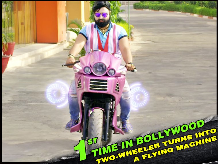 MSGTheFilm's tweet photo. #HKNKJ has several FIRSTS! Have you ever seen a two-wheeler convert in to a flying machine?

In Cinemas shortly. Stay tuned! https://t.co/uJcE9tHqO7