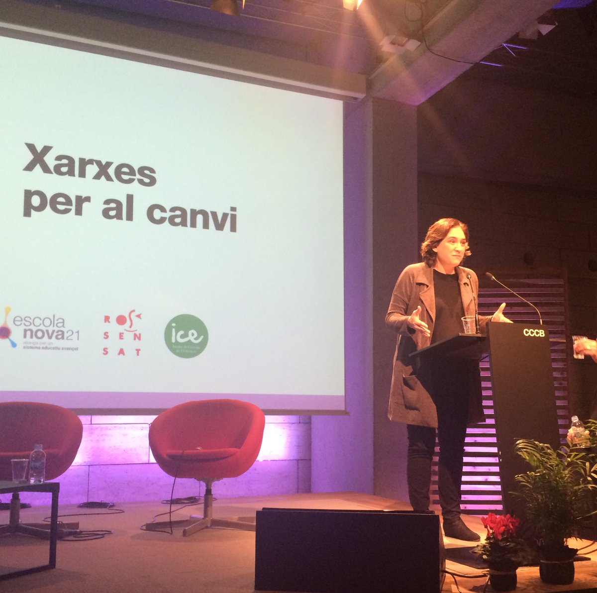 "La innovació ha de ser motor de transformació, i cal invertir els recursos necessaris" <a href="/AdaColau/">Ada Colau 💜🌈🔻</a> #xarxespelcanvi <a href="/RuizIsern/">Meritxell Ruiz</a> <a href="/miquelessomba/">Miquel Angel Essomba</a>