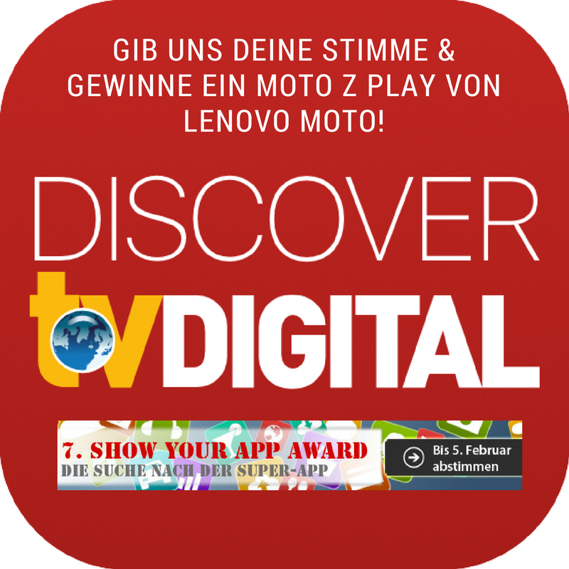 funke_dtvg's tweet photo. Stimme für uns beim #ShowYourAppAward und  #gewinne ein Moto Z Play https://t.co/Hry82ddcSa #fernsehen https://t.co/8nTi8tGmXh