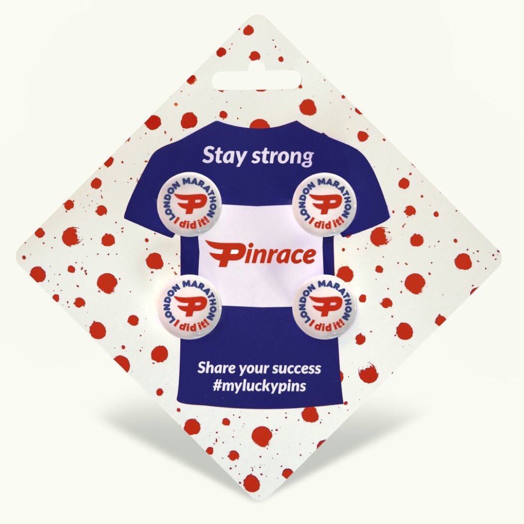 Pinrace's tweet photo. Get your #Londonmarathon limited edition #Pinrace before we run out! https://t.co/G6BJkMd0Ps⦠#running #LondonMarathon #runchat https://t.co/04YjQPvl24