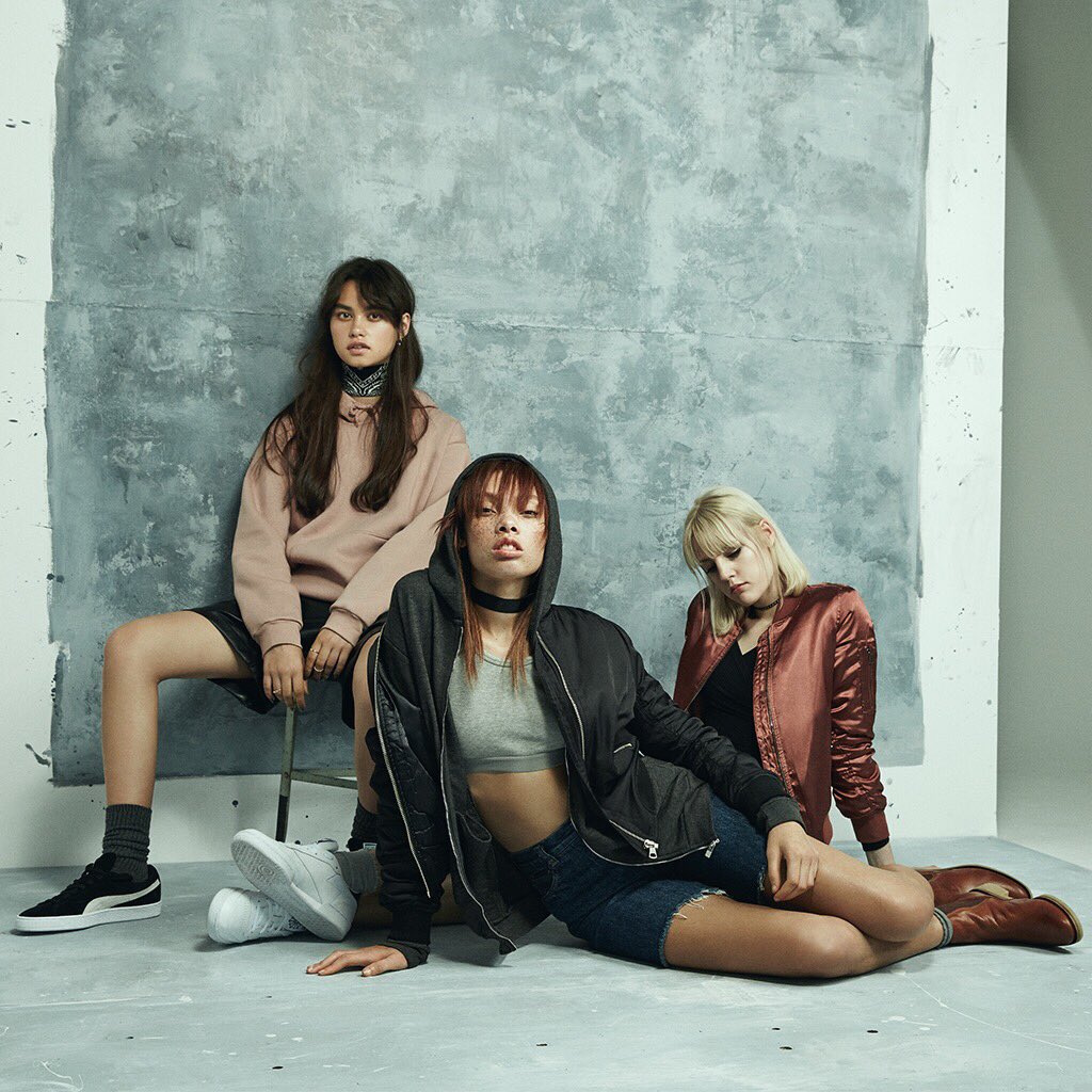 LittleBurgundy's tweet photo. The ultimate girl gang, comin’ at you from our F/W16 mag. #LBRISEUP https://t.co/tOZz2OiqMT