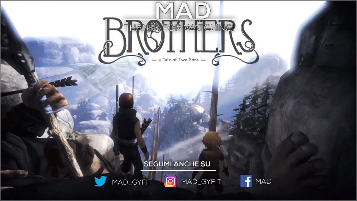 AndreaSavina10's tweet photo. #Brothersataleoftwosons #IlFilmdelgico #Seguimi #Mad #Youtube #Facebook #mad_gyfit #instagram #Twitter #FMAFullMetalActor #G+ https://t.co/ZMLZjTVTZT