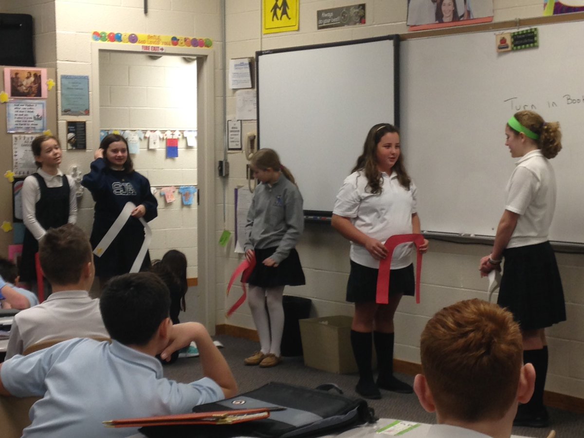 sjacrusaders8's tweet photo. Thank you 5th grade for the wonderful digital cards &amp; creative plays about Confirmation!  8th grade loved it! https://t.co/lmpp6tjB6v