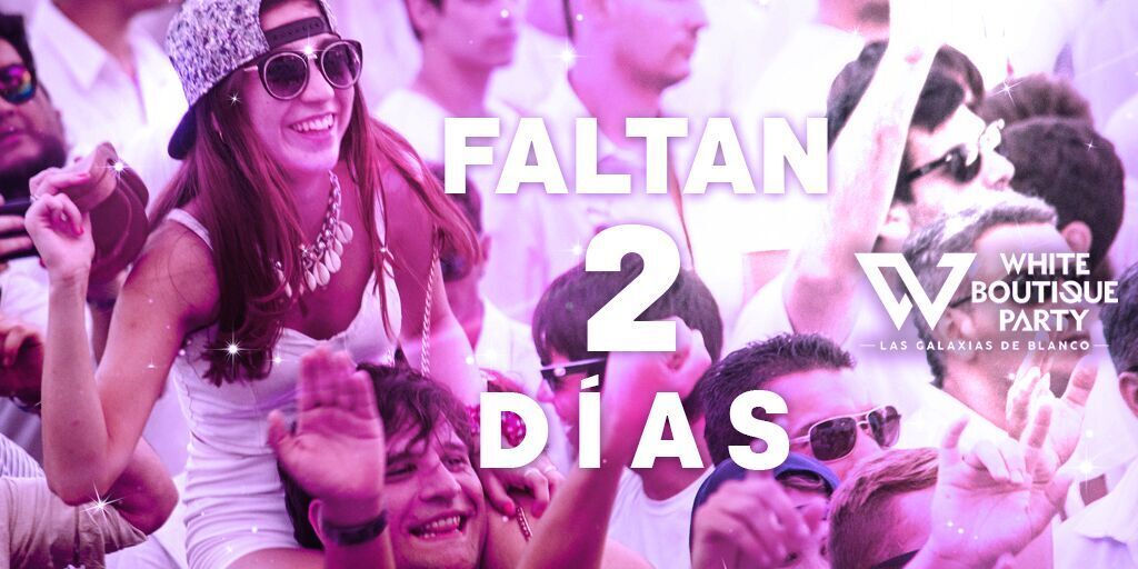 WhiteBParty's tweet photo. 🎉 ¡Ya estamos llegando! 🎉 ¡A sólo dos días! 🎉¡De la fiesta más linda! https://t.co/GfczDsNId1