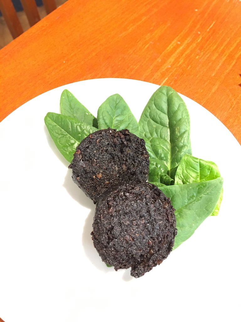 JRooLBistro's tweet photo. Did you know Black pudding is the new #superfood? I had some for breakfast 🙂👍🏻 ~Katie https://t.co/fR2QdvC92N