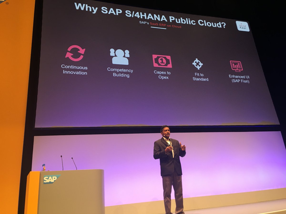 kaartech's tweet photo. Rengaswamy Thittai from Kaar addressing the participants of SAP d-kom 2017, held on Jan 12 at Karlsruhe, Germany. https://t.co/R6oiMiLrvl