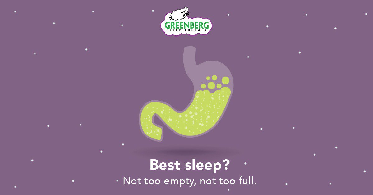 vgsleeptherapy's tweet photo. Easiest way to get better #sleep: don't go to bed on an empty stomach, don't go to bed on a full stomach. 😌 #greenbergsleep #resolution #zzz https://t.co/dQZTvq9qdA