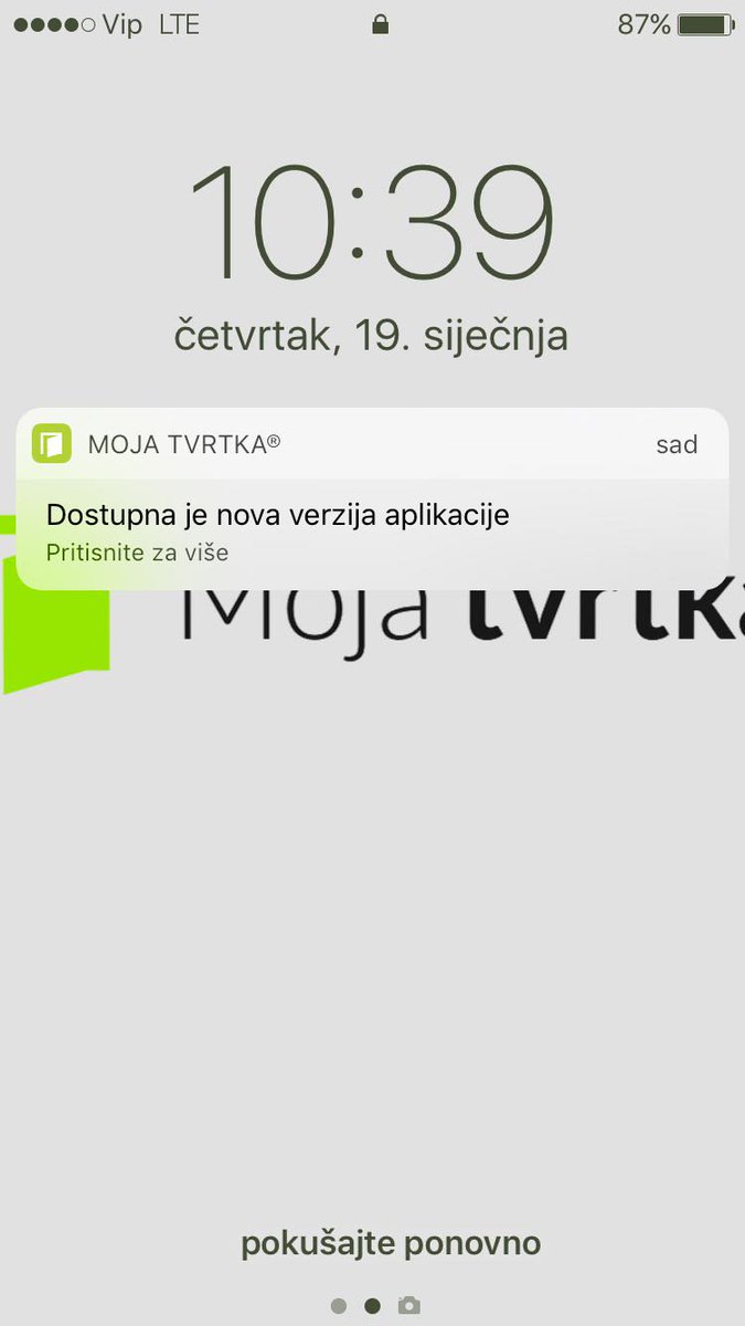 Što su push notifikacije?
mojatvrtka.hr/sto-su-push-no…
#obavijesti #notifikacije #pushnotfikacije #posao #poslovanje #business #ICT #businessapp