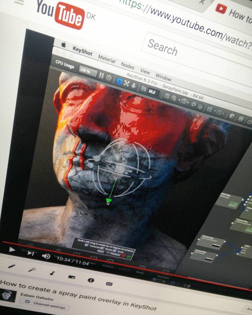 esbenoxholm's tweet photo. Spray paint overlay tutorial is online! #keyshot #tutorial #spray #materialgraph #label #o… https://t.co/omsUNcpQ4g https://t.co/V9dsVeYkBu