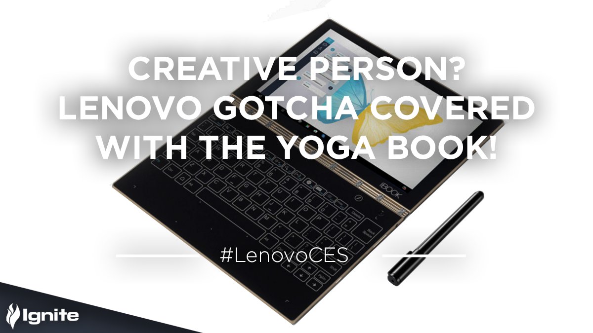 UKIgnite's tweet photo. Our creatives loooooove the Yoga Book that @lenovo_UKI  announced at #ces2017 #tech #creative #geek #lovewhatyoudo https://t.co/nHSt20olfu https://t.co/WmNxLrZuWt