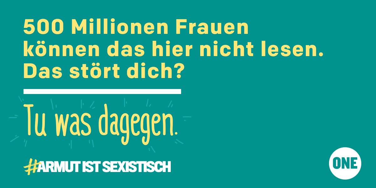 ClausStricks's tweet photo. Unterzeichne den Brief von @ONEDeutschland und fordere Zugang zu Bildung für ALLE Mädchen https://t.co/5wmwEfyeWO https://t.co/xMzSgEGeLu