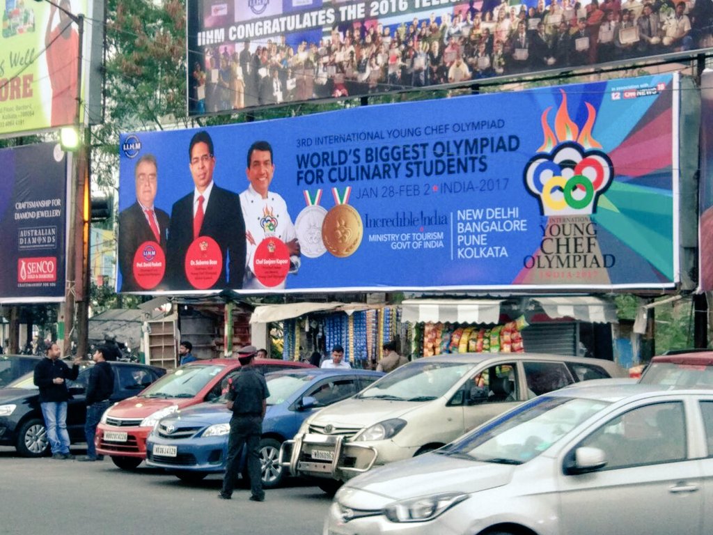 Shash_IIHMblore's tweet photo. Biggest hoarding for Biggest coming event. #YoungChefOlympiad @subornobose @DaneaKhy @IIHMHOTELSCHOOL @ShaliniKCharles @elizabeth_moyon https://t.co/dtPYUA4Uob