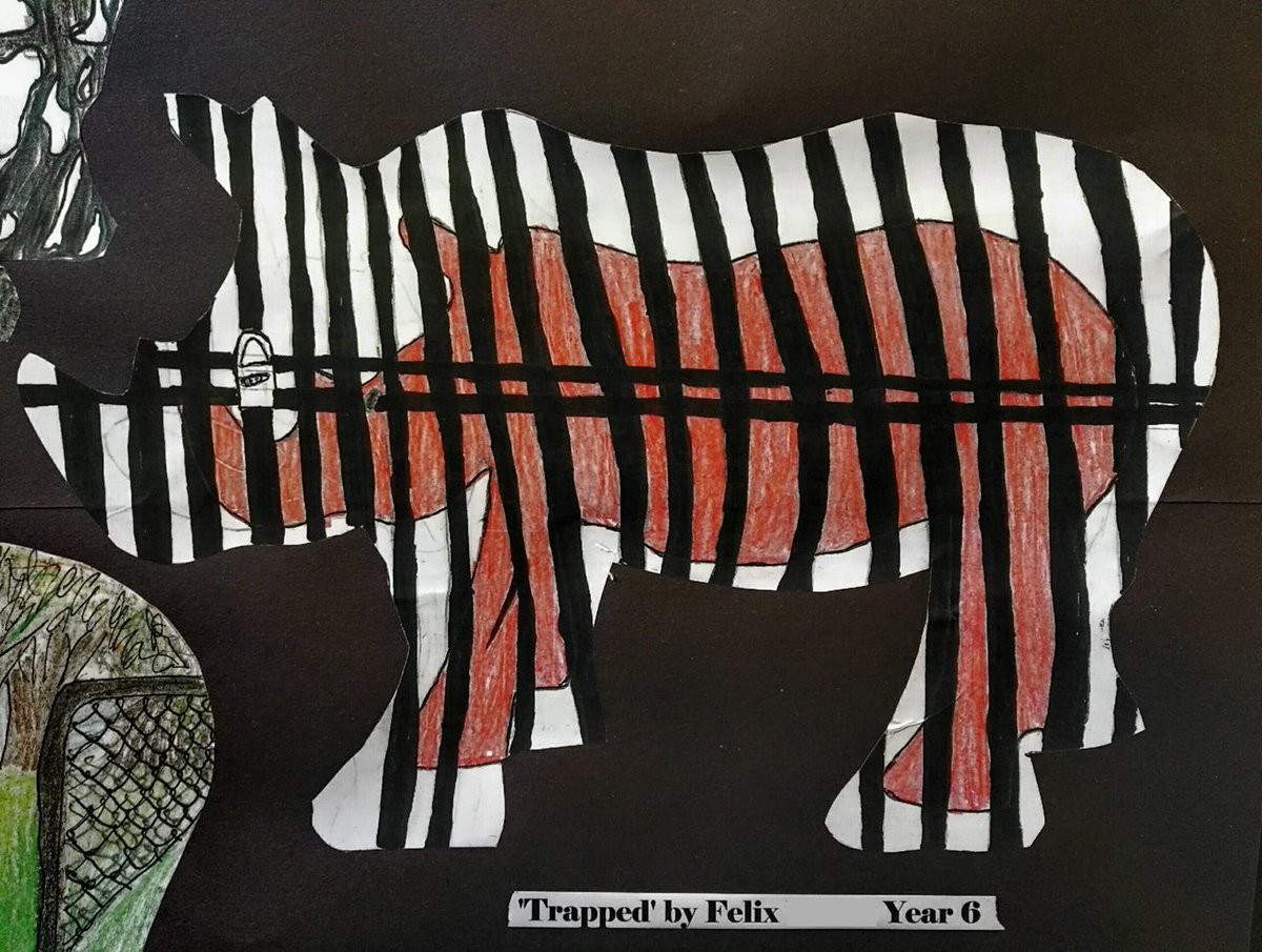 Pupils at the Exeter Cathedral School have made their own Great Big Rhino Trail! Beautiful works of art with meaningful stories behind it