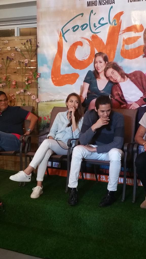 iamgaryann's tweet photo. Miho said she gets kilig over Tommy's small acts of love like buyingher coffee #FoolishLoveBlogCon #FoolishLoveMovie https://t.co/9KQi1p4F1s