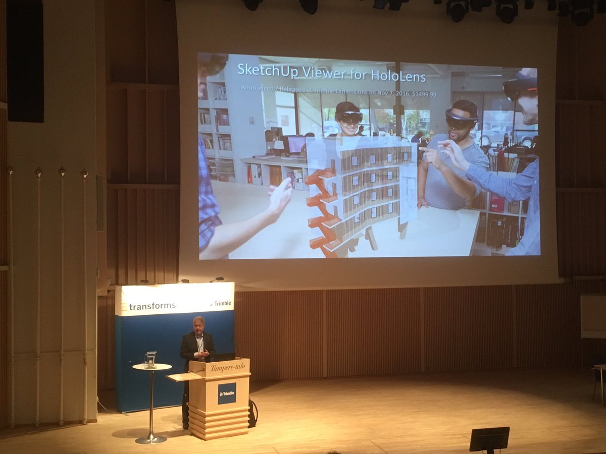 JaakkoKaivosoja's tweet photo. Suunnitelman hypistelyä #HoloLens #TKP17 #trimble https://t.co/ZM1t2GDqMe