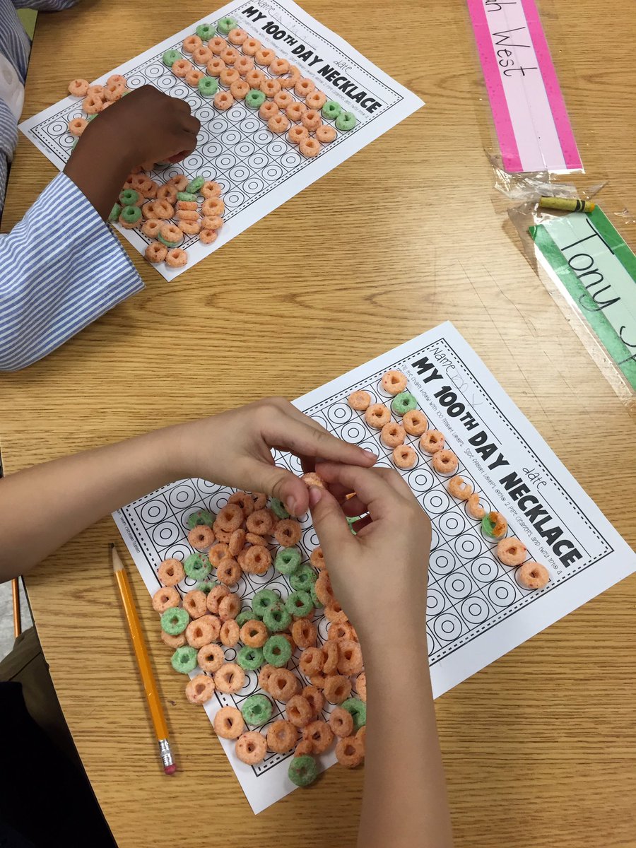 LathamAshley1's tweet photo. Hundredth day necklace! #NCSSBeTheBest @NikkitaDW @PDESRams https://t.co/9qaoowbxw9