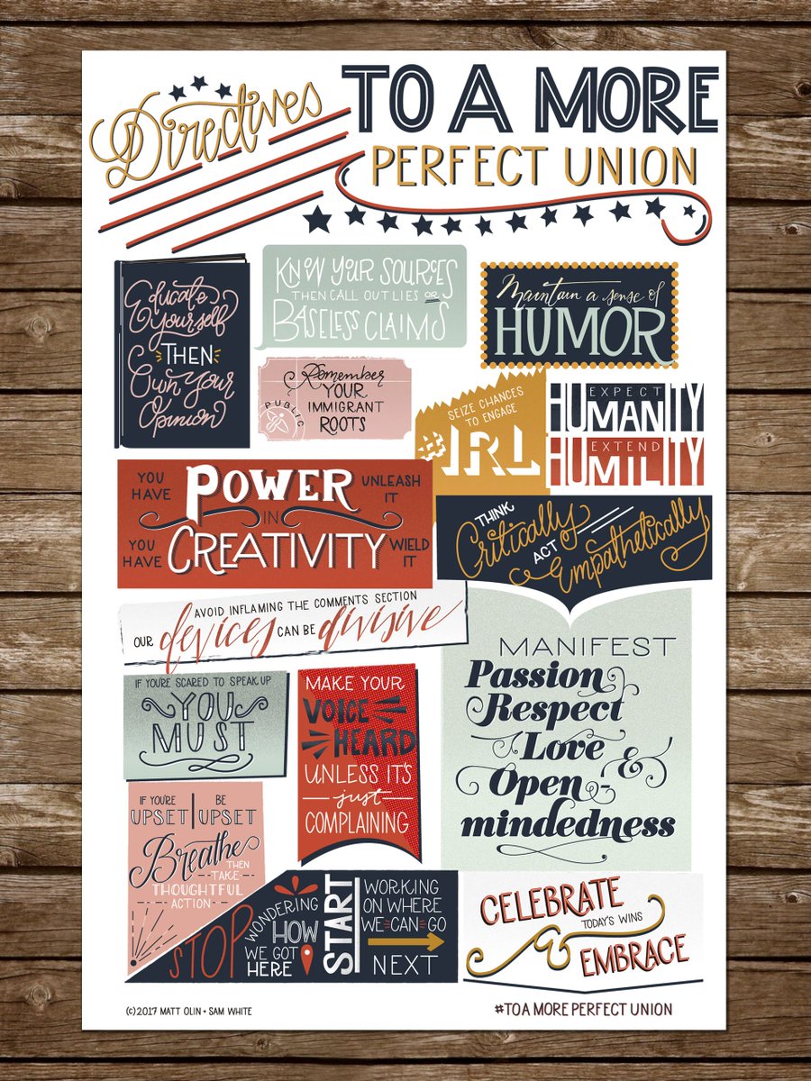 Stunning new poster by <a href="/mattolincreates/">Matt Olin</a> <a href="/iamsamwhite/">SAM @ Juice 🧃</a> is helping us commit #ToAMorePerfectUnion – Free download at bit.ly/toamoreperfect…