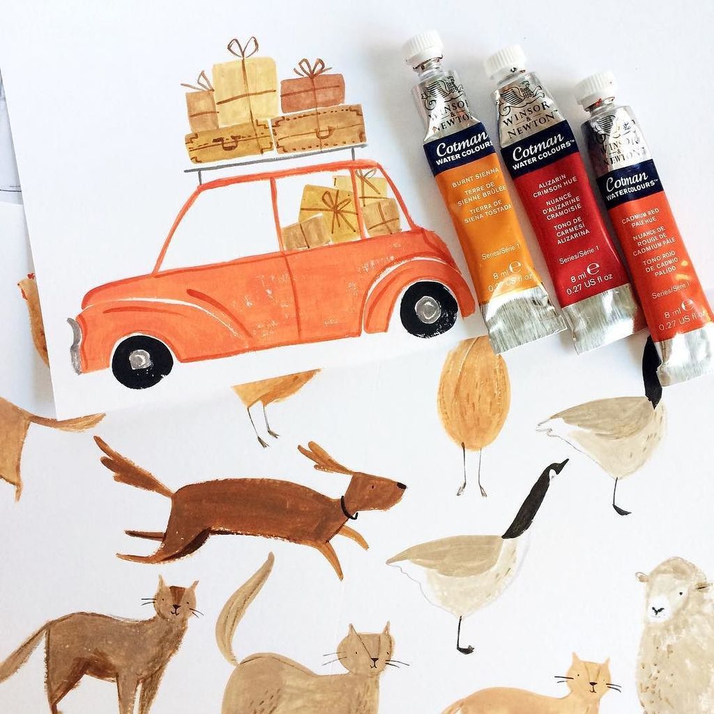 EmmaBlock's tweet photo. Today's palette is mostly warm, earthy hues. 🎨
#illustration #watercolour #gouache #bookil… https://t.co/LkETlLPTzV https://t.co/lRrYa04Et3