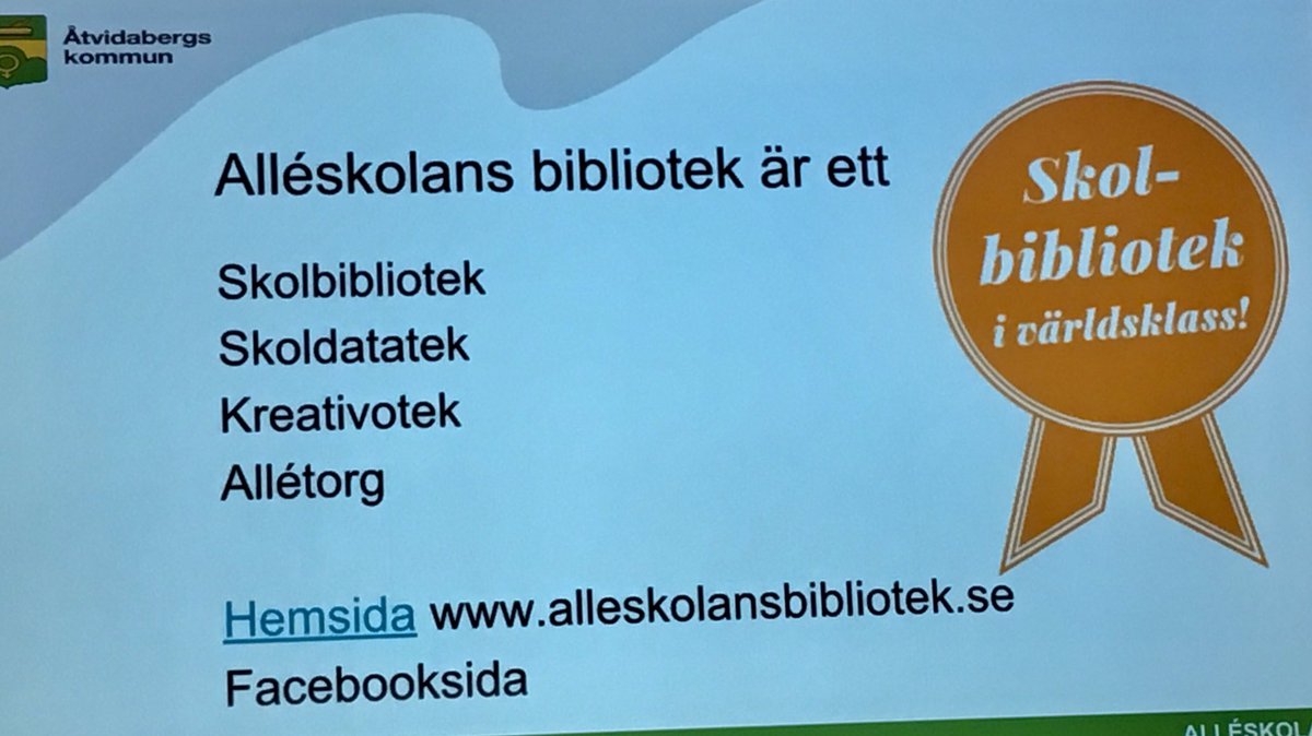 CKRunners's tweet image. Alléskolan i Åtvidaberg har ett skolbibliotek i absoluta världsklass #skolbibliotek