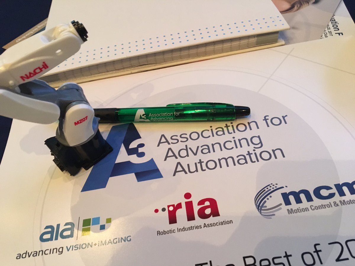 NachiRobotics's tweet photo. #MiniNachiRobot is ready to learn as much as possible at @a3automate! #a3forum #WhereintheWorld #NRS https://t.co/F5MmnHEPW7