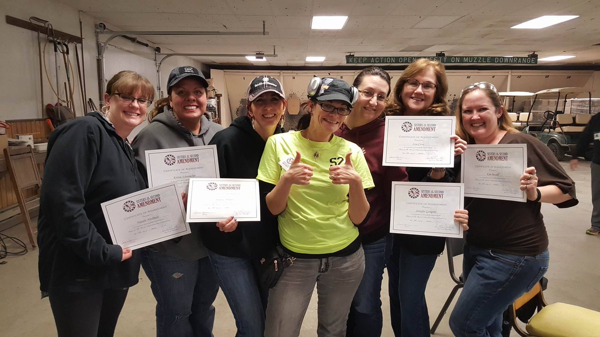 Next Generation of Line Coaches. So proud of these women. Taking a love of firearms to a new level. #shootlikeagirl #bosswomen #guns