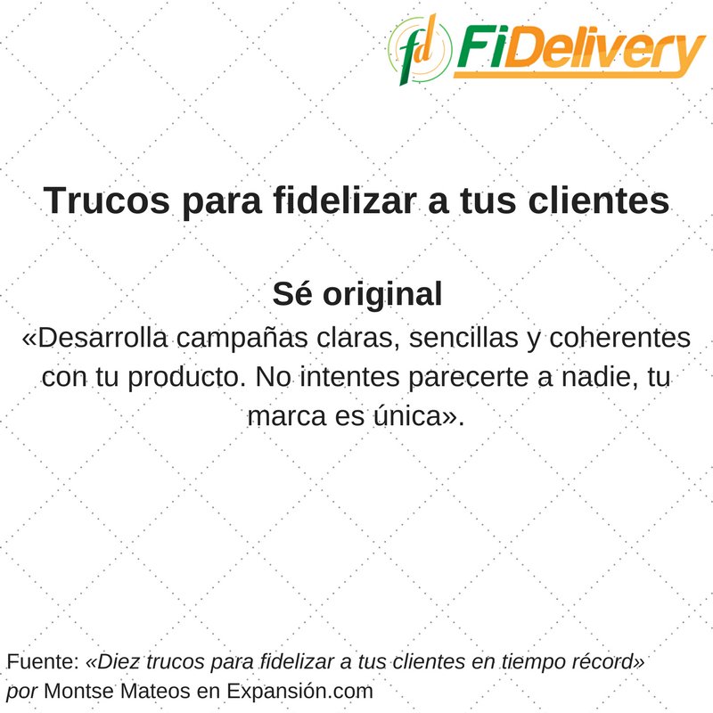 fidelivery's tweet photo. ¿Qué tan original eres con tu marca?
#Aplicaciones #Consejos #Domicilios #Fidelización #Pedidos #Pizzerías #Restaurantes #Reposterías https://t.co/9olRySSRLs