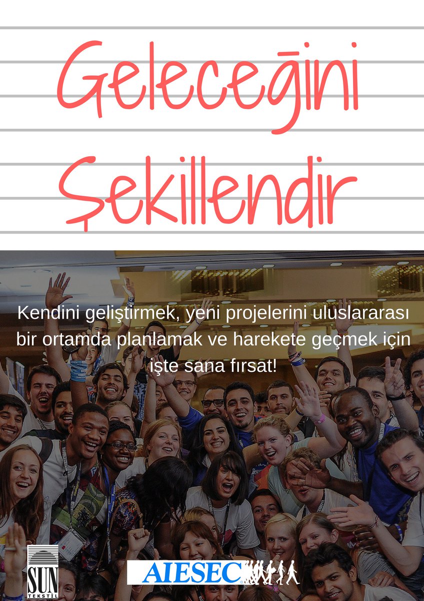 AIESECIzmir's tweet photo. AIESEC Izmir, Lift Up Your Future projesiyle gençleri potansiyelini keşfetmeye çağırıyor! Sana ulaşabilmemiz için:  https://t.co/lAu33EGY3w https://t.co/wGbeeOU4CU