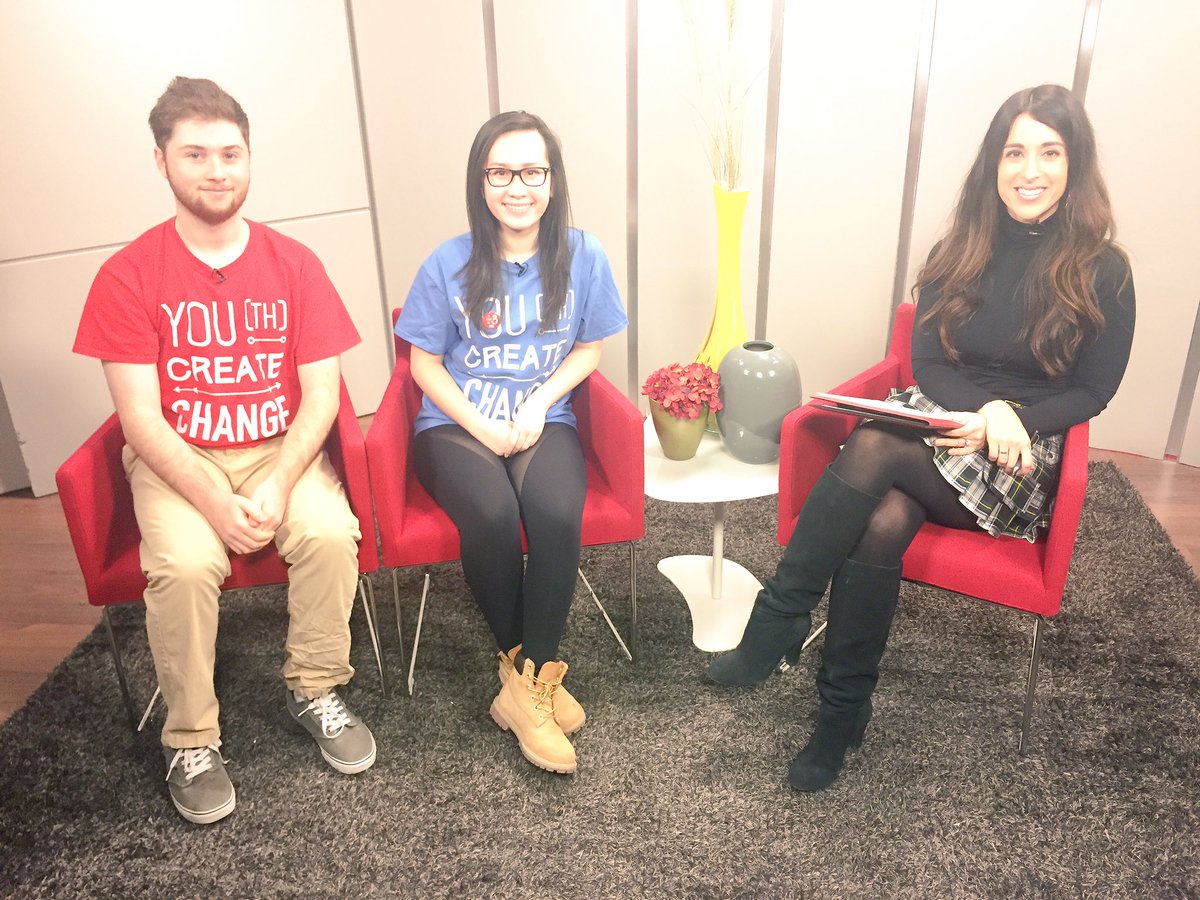 ShayGalor's tweet photo. #youth are #changingtheworld @abrown_7 @mxxndy_ visited #yourweekwithshay to chat about #WCCTWD3 #bethechange #youthpower #shayhosts https://t.co/l2ItLZH3td