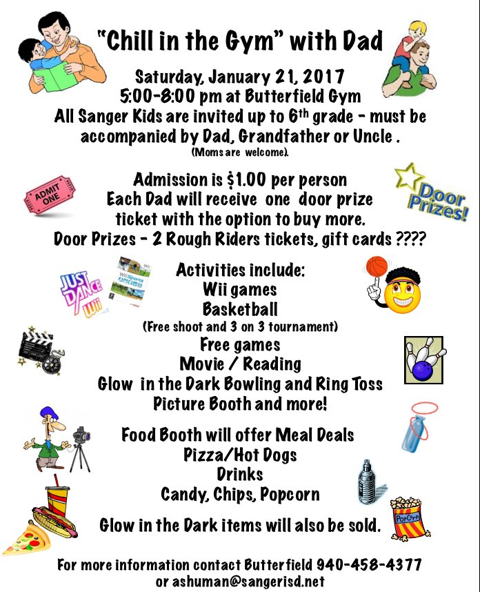 Luetchfords1st's tweet photo. Don't forget this on Saturday. @sanger_isd https://t.co/wyfy6oMysb