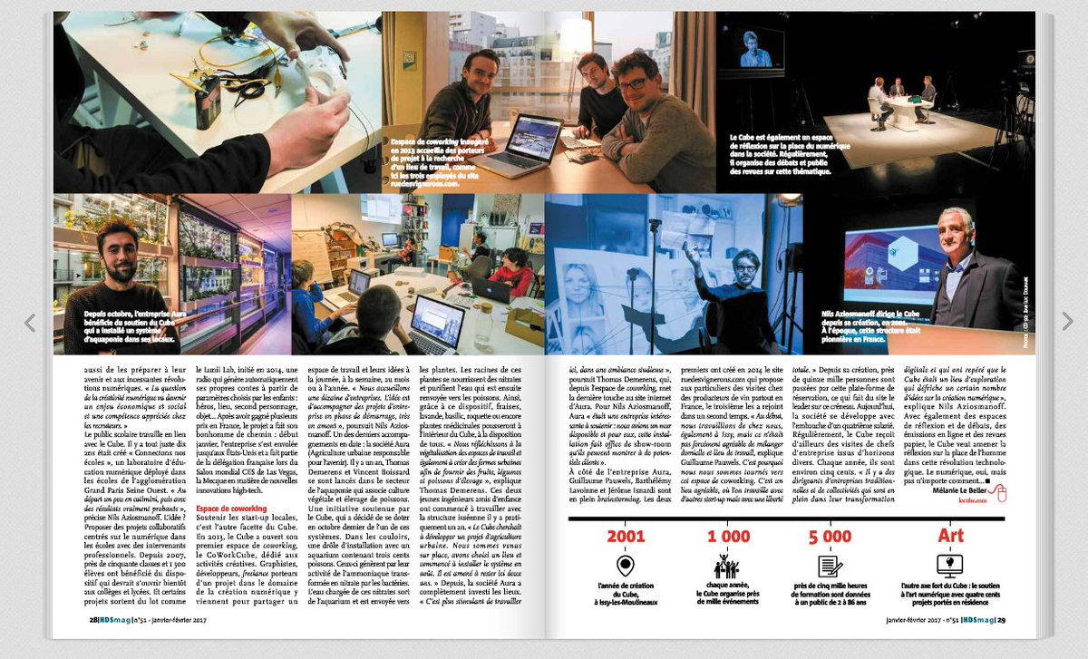lecubegarges's tweet photo. "Le Cube défricheur du numérique" un article à lire dans le @hautsdeseinefr magazine ▸ https://t.co/8ErNTighRu https://t.co/sJx0CtY1mo