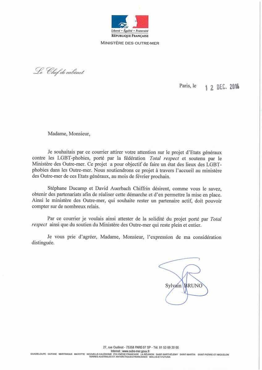 a l'attention de mme lettre