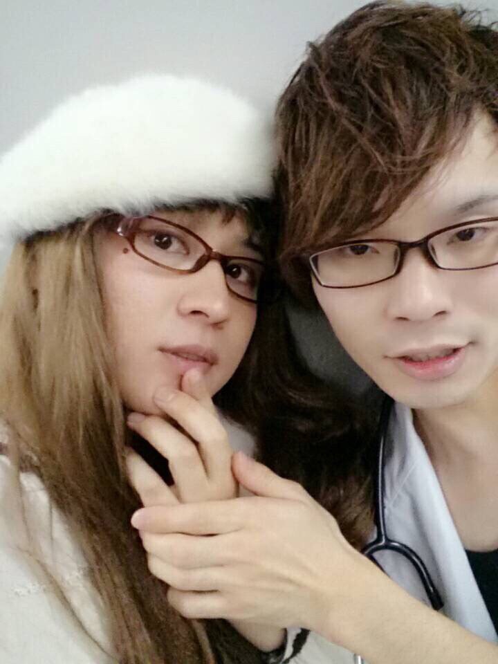 Jugend_Stil's tweet photo. いの子です！今夜のはぴすた学園もありがとうございました♪福間先生とツーショット♡ #Jugend_Stil https://t.co/1vUmkIJb4a