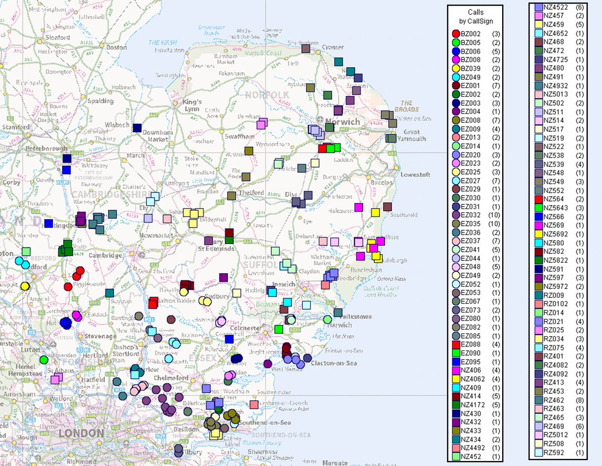 Ambo_Digi_NJ's tweet photo. A view of all the CFRs who have been deployed to an emergency this week so far 255 activation TY @EastEnglandAmb @LeadCCM @EEAST_GMorgan https://t.co/CajCI1AbkK