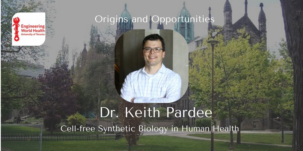One day more to #2017EWHS! Dr. Keith Pardee will be speaking about "Cell-free Synthetic Biology in Human Health" at the afternoon session!