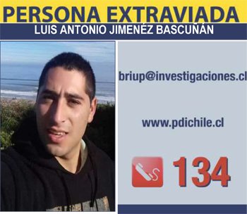 PDI_CHILE's tweet photo. Juntos podemos encontrar a Luis Jiménez Bascuñán, extraviado en Sto Domingo, Valparaíso.  Ayúdanos y comparte esta información: https://t.co/gyWnnWhOf2