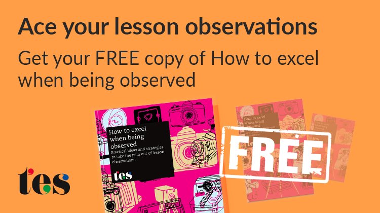 blendspace's tweet image. ATTENTION TEACHERS! 📣 Here&apos;s your FREE e-book on how to excel at being observed. 😀 
👉 buff.ly/2jM1op6 #TeacherTip #Resources