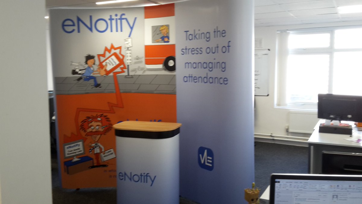 VLESupport's tweet image. New #eNotify banner ready for #bettt2107 come &amp;amp; see us on stand G96. Get your free massage &amp;amp; find out  how we can help you manage attendance