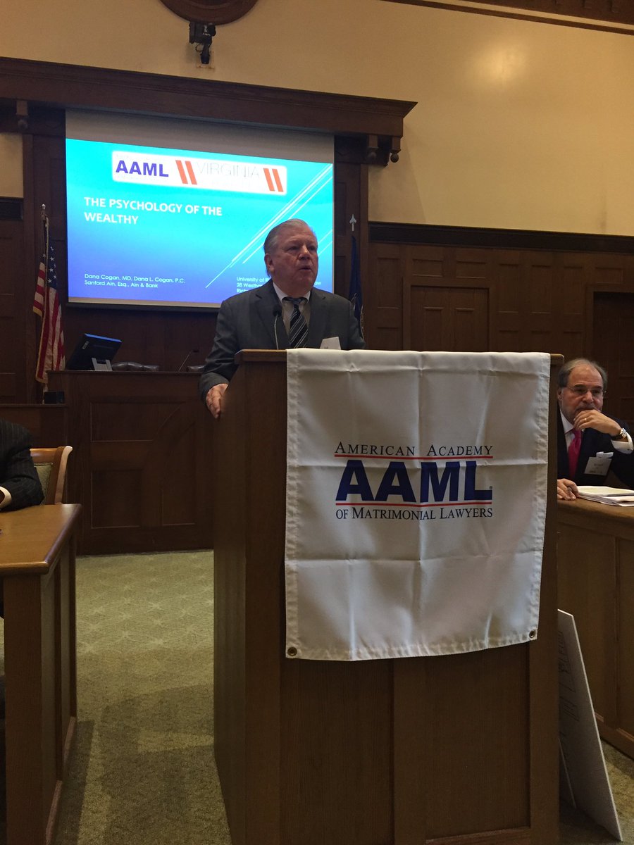 BuchbauerPW's tweet photo. Virginia AAML seminar on Representing the Wealthy #vaaaml https://t.co/WsPJ19d3jn
