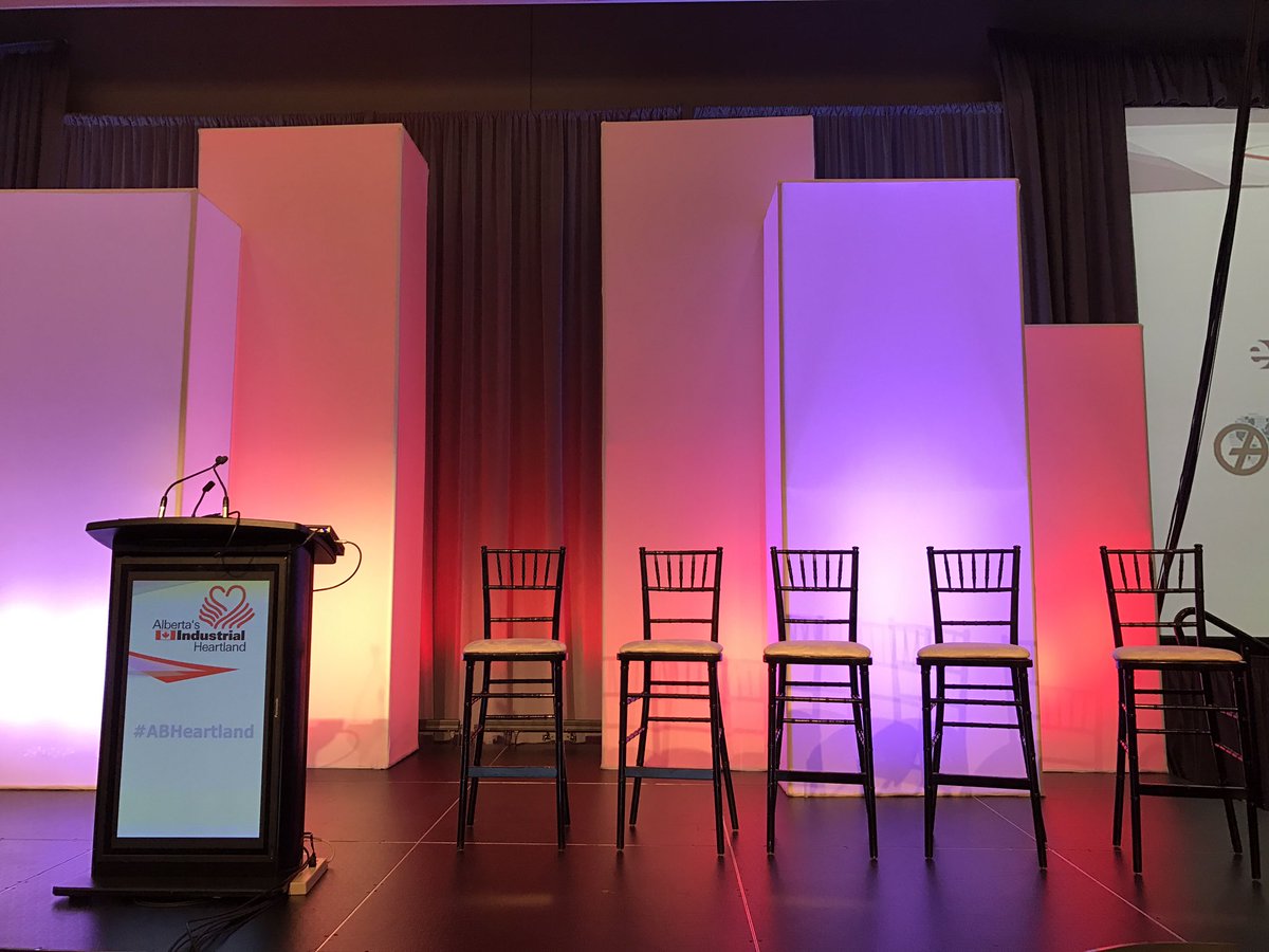ABheartland's tweet photo. Stage is set. Breakfast served. Sold out 18th annual Stakeholder Luncheon about to begin.
#abheartland #yegevents https://t.co/QWQiZrMMEM