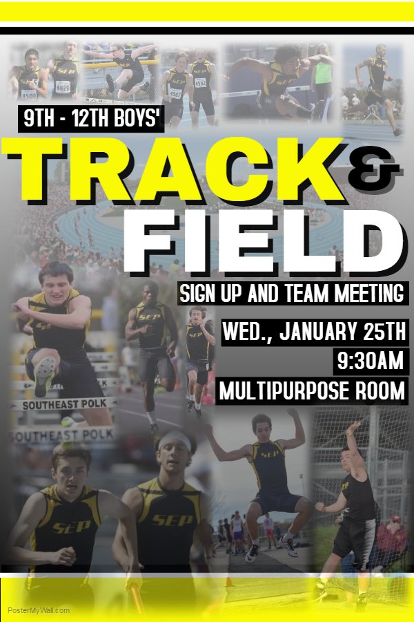 Want to be a better athlete, perform @ your best, &amp; have fun? Want to compete against the best athletes in Iowa? Sign up for T&amp;F #SpeedKills