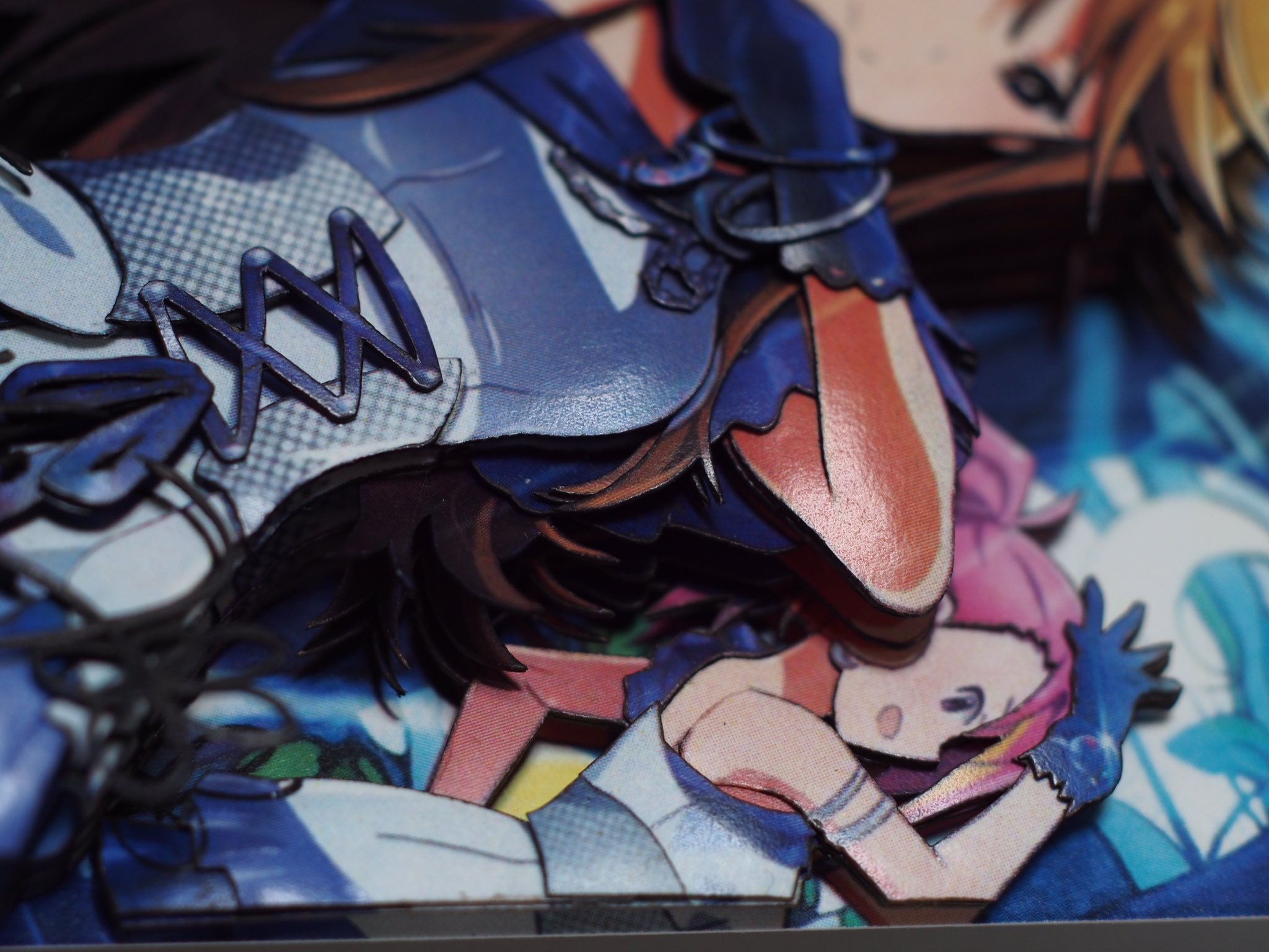 טוויטר ヨネザワラ בטוויטר Raise The Flag所恵美のシャドーボックス完成しました ミリオンライブで好きな3人が集まったユニットカードだったので かなり気合入れて作りました 恵美のサインも切り抜いて浮かせました Imas Ml 所恵美 新作シャドー