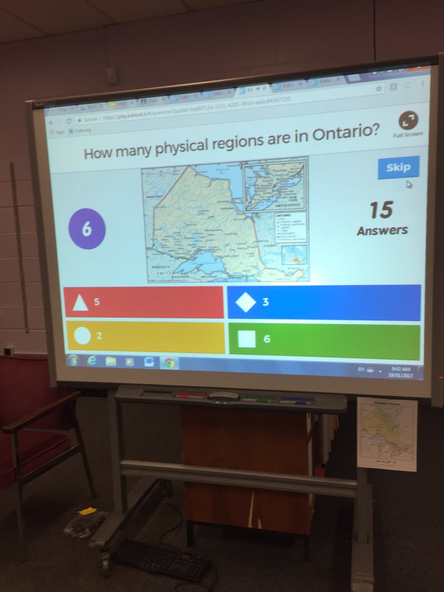 mssuppa's tweet photo. Lots of fun playing @GetKahoot this morning! Gr 3 Social Studies checkpoint! @tdsb @Gracefield_PS https://t.co/EnDkQM14HL