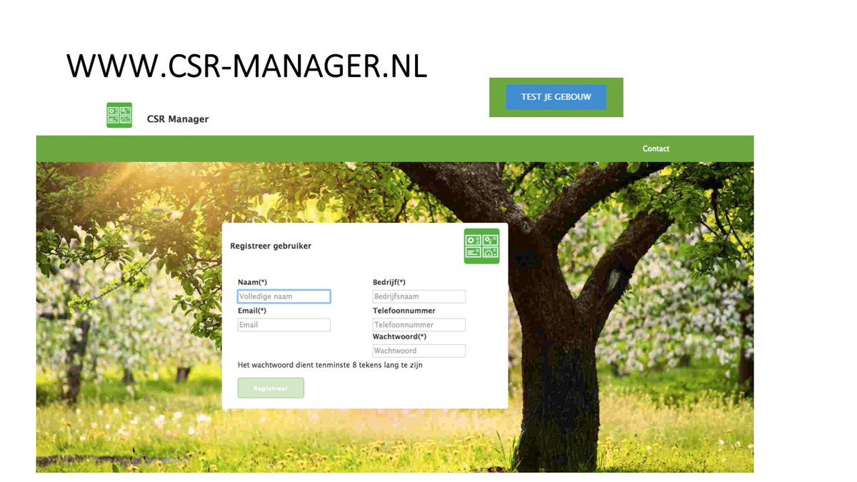 Probeer het zelf! Test je gebouw (woning of kantoor bijvoorbeeld) en krijg een rapport met handige tips. #NE17 @martinjongde <a href="/BramAdema/">Bram Adema</a>