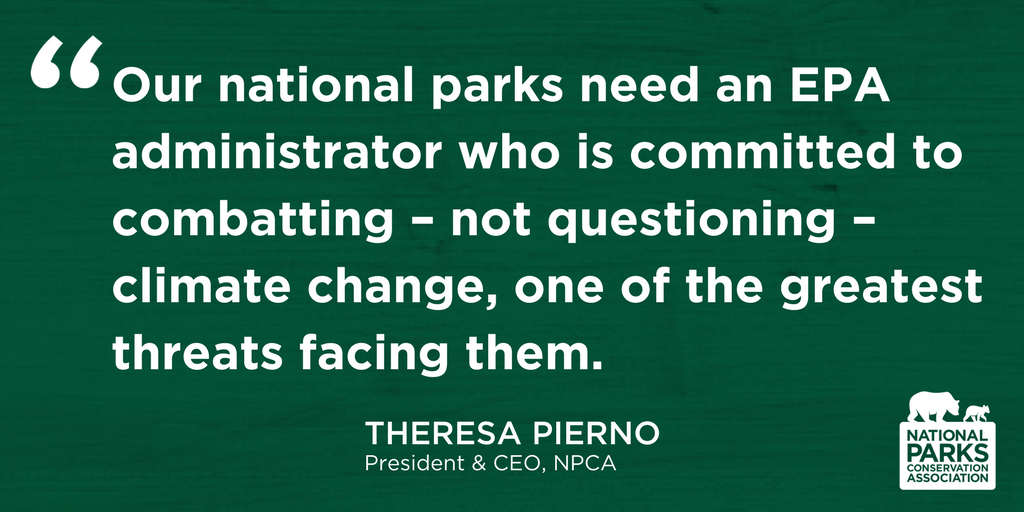 NPCA's tweet photo. Top 10 Reasons We Must Oppose Scott Pruitt as EPA Administrator https://t.co/jLNJMRhYgt #RejectPruitt https://t.co/ar97NvjvzB