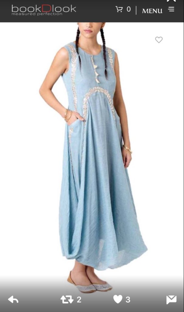 bokadia_vinita's tweet photo. @Style_Cracker @bookDlook This Outfit is So Elegant yet Beautiful. Perfect for wedding season and make me look classy 

#BookDLookWithSC https://t.co/ZkWNUaxvU2